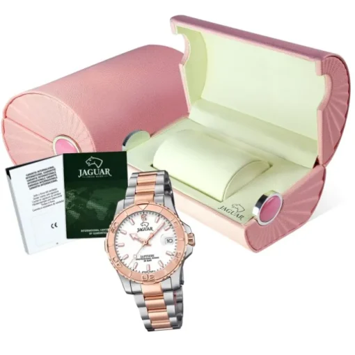 Jaguar Damen Armbanduhr Cosmopolitan J871/1 Edelstahl silber rosegold UJ871/1