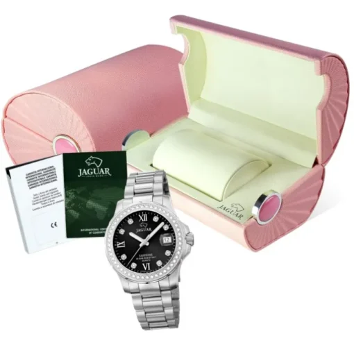 Jaguar Damen Armbanduhr Cosmopolitan J892/4 Analog Edelstahl silber UJ892/4