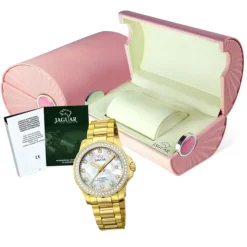 Jaguar Damen Armbanduhr Cosmopolitan J895/1 Analog Edelstahl gold UJ895/1