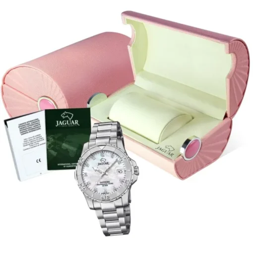 Jaguar Damen Armbanduhr Cosmopolitan J870/1 Analog Edelstahl silber UJ870/1