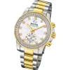 Jaguar Damenuhr Edelstahl silber gold Jaguar Connected Armbanduhr UJ982/1