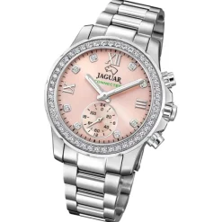 Jaguar Damenuhr Edelstahl silber Jaguar Connected Armbanduhr UJ980/2