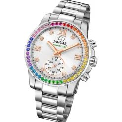 Jaguar Damenuhr Edelstahl silber Jaguar Connected Armbanduhr UJ980/4