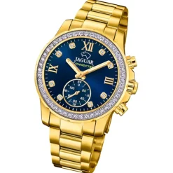 Jaguar Damenuhr Edelstahl gold Jaguar Connected Armbanduhr UJ983/3