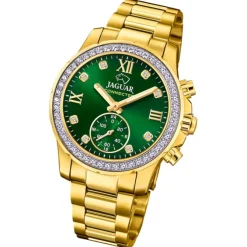 Jaguar Damenuhr Edelstahl gold Jaguar Connected Armbanduhr UJ983/5