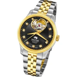 Jaguar Damenuhr Edelstahl silber gold Jaguar Coeur Armbanduhr UJ995/2