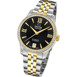Jaguar Damenuhr Edelstahl silber gold Jaguar Heritage Armbanduhr UJ998/2