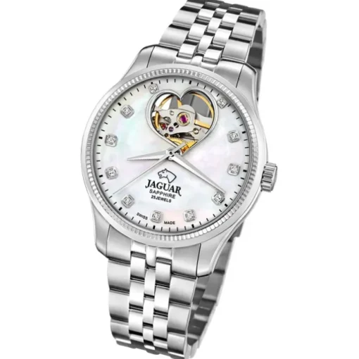 Jaguar Damenuhr Edelstahl silber Jaguar Coeur Armbanduhr UJ994/1