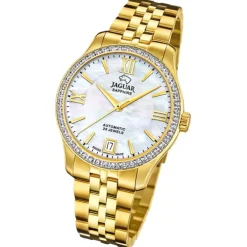 Jaguar Damenuhr Edelstahl gold Jaguar Heritage Armbanduhr UJ999/1