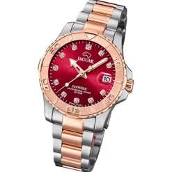 Jaguar Damenuhr Edelstahl silber rosegold Jaguar Pro Diver Armbanduhr UJ871/6