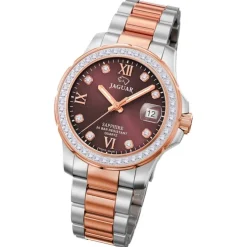 Jaguar Damenuhr Edelstahl silber rosegold Jaguar Executive Armbanduhr UJ894/2