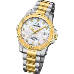 Jaguar Damenuhr Edelstahl silber gold Jaguar Pro Diver Armbanduhr UJ896/3