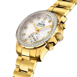 Jaguar Damenuhr Edelstahl gold Jaguar Connected Armbanduhr UJ983/1
