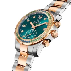 Jaguar Damenuhr Edelstahl silber rosegold Jaguar Connected Armbanduhr UJ981/6