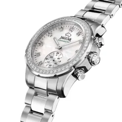 Jaguar Damenuhr Edelstahl silber Jaguar Connected Armbanduhr UJ980/1