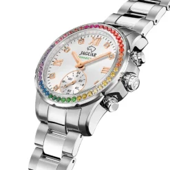 Jaguar Damenuhr Edelstahl silber Jaguar Connected Armbanduhr UJ980/4