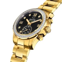 Jaguar Damenuhr Edelstahl gold Jaguar Connected Armbanduhr UJ984/1
