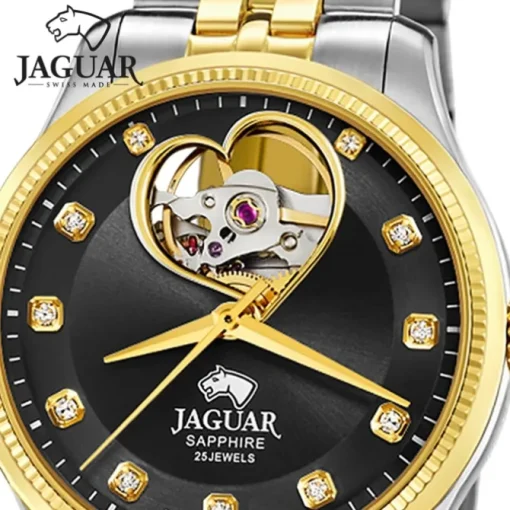 Jaguar Damenuhr Edelstahl silber gold Jaguar Coeur Armbanduhr UJ995/2