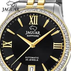 Jaguar Damenuhr Edelstahl silber gold Jaguar Heritage Armbanduhr UJ998/2