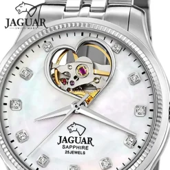 Jaguar Damenuhr Edelstahl silber Jaguar Coeur Armbanduhr UJ994/1