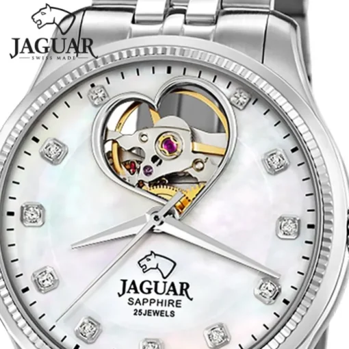 Jaguar Damenuhr Edelstahl silber Jaguar Coeur Armbanduhr UJ994/1