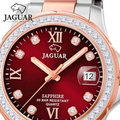 Jaguar Damenuhr Edelstahl silber rosegold Jaguar Executive Armbanduhr UJ894/3