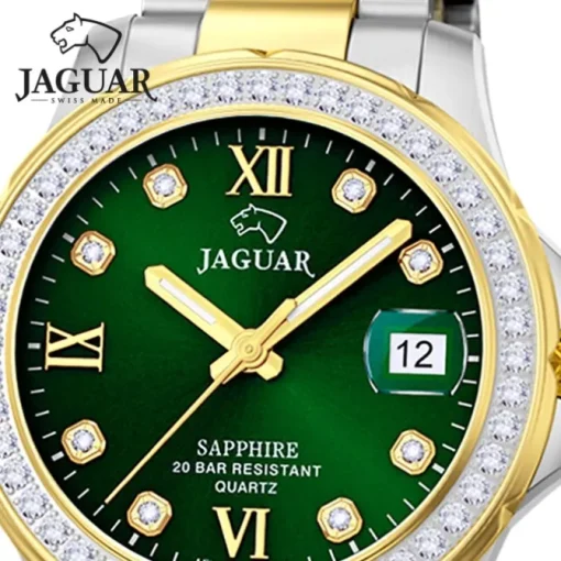 Jaguar Damenuhr Edelstahl silber gold Jaguar Executive Armbanduhr UJ893/3