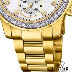 Jaguar Damenuhr Edelstahl gold Jaguar Connected Armbanduhr UJ983/1