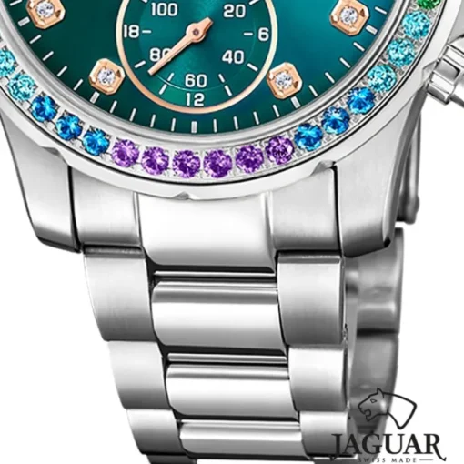 Jaguar Damenuhr Edelstahl silber Jaguar Connected Armbanduhr UJ980/6