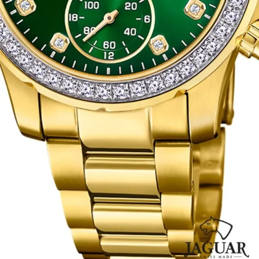 Jaguar Damenuhr Edelstahl gold Jaguar Connected Armbanduhr UJ983/5
