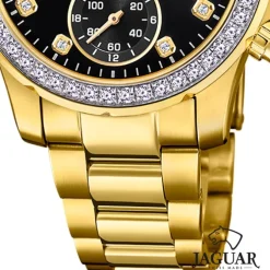 Jaguar Damenuhr Edelstahl gold Jaguar Connected Armbanduhr UJ984/1
