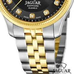 Jaguar Damenuhr Edelstahl silber gold Jaguar Coeur Armbanduhr UJ995/2