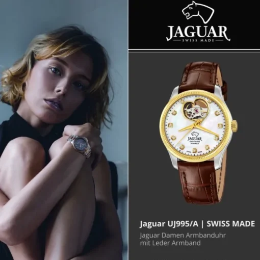 Jaguar Damenuhr Leder braun Jaguar Coeur Armbanduhr UJ995/A