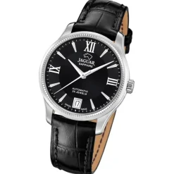 Jaguar Damenuhr Leder schwarz Jaguar Heritage Armbanduhr UJ1000/B