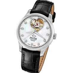 Jaguar Damenuhr Leder schwarz Jaguar Coeur Armbanduhr UJ994/A