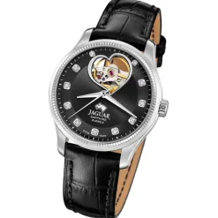 Jaguar Damenuhr Leder schwarz Jaguar Coeur Armbanduhr UJ994/C