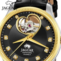 Jaguar Damenuhr Leder schwarz Jaguar Coeur Armbanduhr UJ995/B
