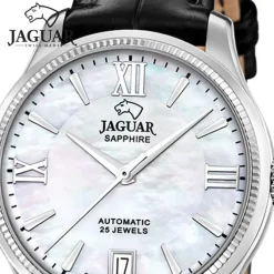 Jaguar Damenuhr Leder schwarz Jaguar Heritage Armbanduhr UJ1000/A