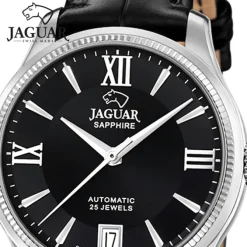 Jaguar Damenuhr Leder schwarz Jaguar Heritage Armbanduhr UJ1000/B