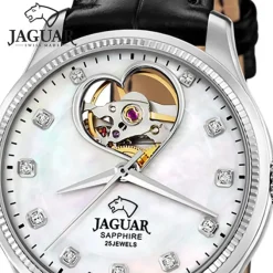 Jaguar Damenuhr Leder schwarz Jaguar Coeur Armbanduhr UJ994/A