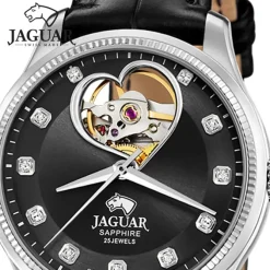 Jaguar Damenuhr Leder schwarz Jaguar Coeur Armbanduhr UJ994/C