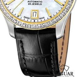 Jaguar Damenuhr Leder schwarz Jaguar Heritage Armbanduhr UJ998/A