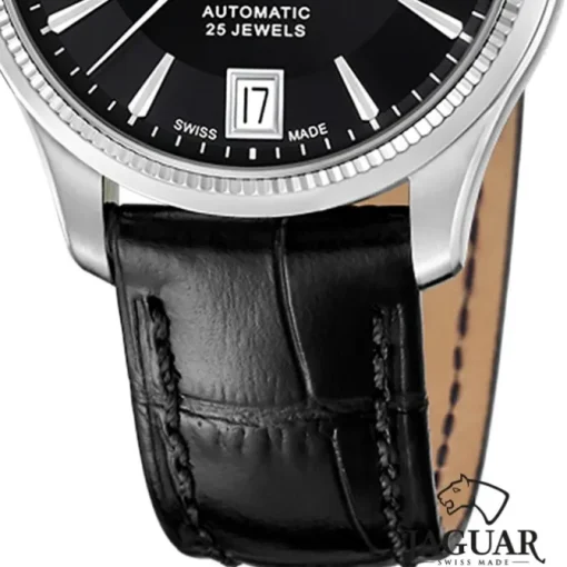 Jaguar Damenuhr Leder schwarz Jaguar Heritage Armbanduhr UJ1000/B
