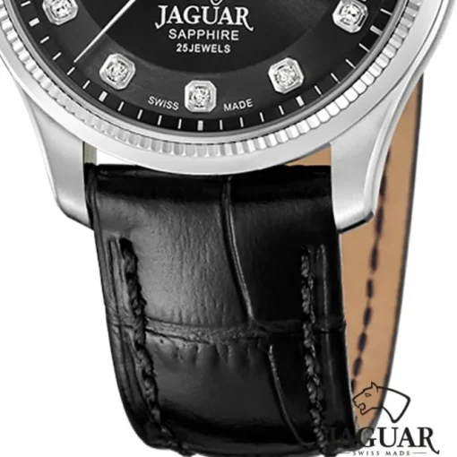 Jaguar Damenuhr Leder schwarz Jaguar Coeur Armbanduhr UJ994/C