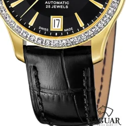 Jaguar Damenuhr Leder schwarz Jaguar Heritage Armbanduhr UJ999/B