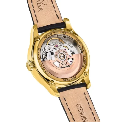 Jaguar Damenuhr Leder schwarz Jaguar Heritage Armbanduhr UJ999/B