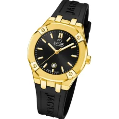 Jaguar Damenuhr Silikon schwarz Jaguar Diplomatic Armbanduhr UJ1018/1