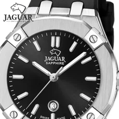 Jaguar Damenuhr Silikon schwarz Jaguar Diplomatic Armbanduhr UJ1017/2