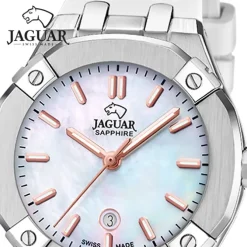 Jaguar Damenuhr Silikon weiß Jaguar Diplomatic Armbanduhr UJ1017/1