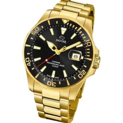 Jaguar Herren Armbanduhr Executive J877/3 Analog Edelstahl gold UJ877/3